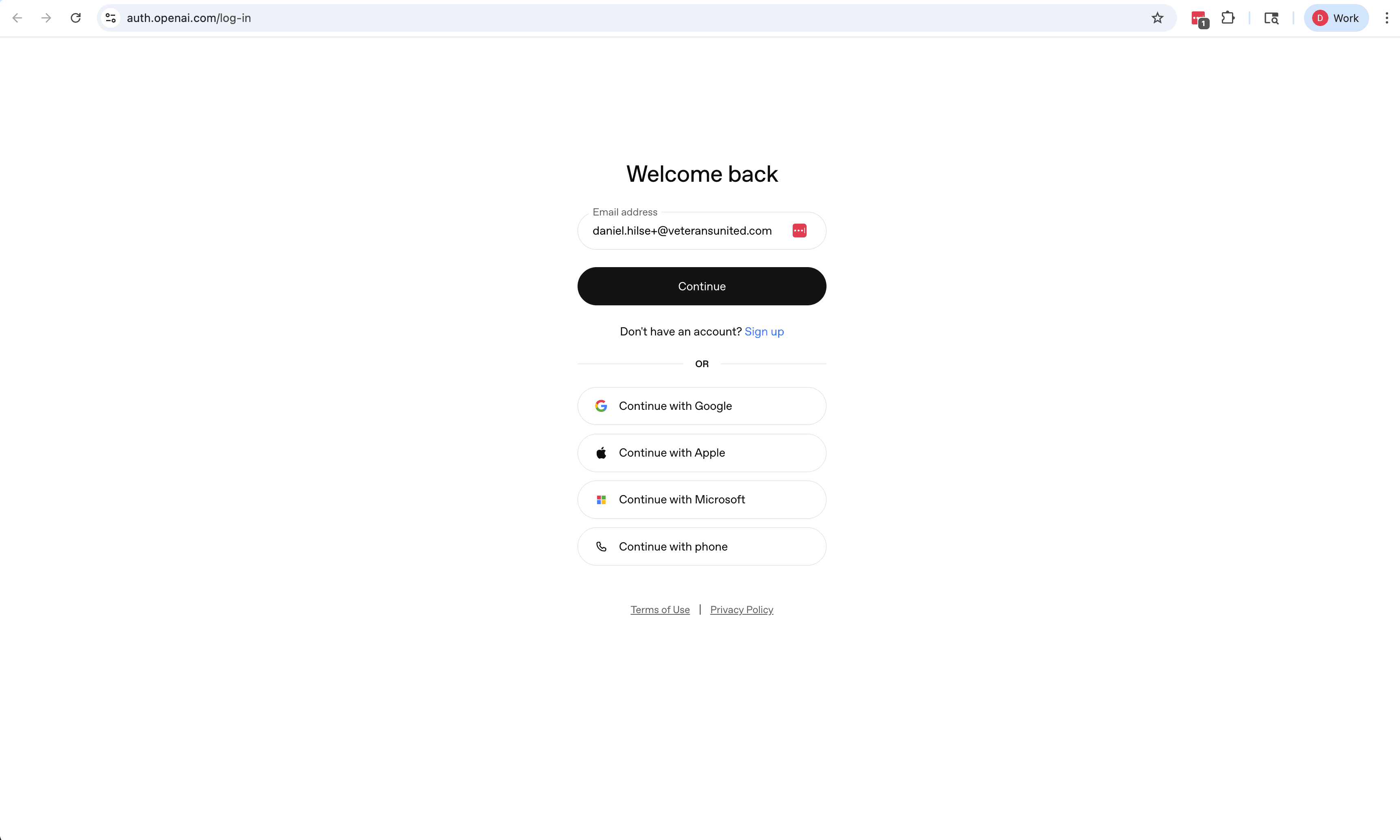 Sign in to OpenAI
